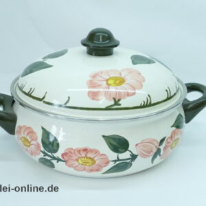 Asta / Villeroy & Boch Wildrose | Emaillierter Kochtopf / Bräter mit Deckel