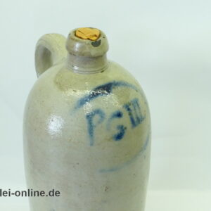 Westerwald Steingut- Henkelflasche Weinflasche Brandweinflasche | PG IIL | Salzglasur