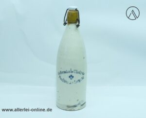 Steingutflasche Glasiertes Steingut Ton mit Bügelverschluss | Reformhaus Thalysia Leipzig Paul Garms