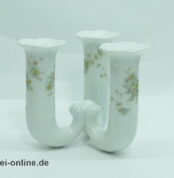 Rosenthal Classic Rose | Porzellan Kerzenständer 3-armig | Monbijou Grüne Ranke