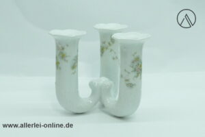 Rosenthal Classic Rose | Porzellan Kerzenständer 3-armig | Monbijou Grüne Ranke