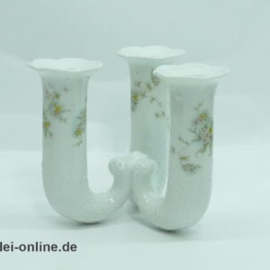 Rosenthal Classic Rose | Porzellan Kerzenständer 3-armig | Monbijou Grüne Ranke
