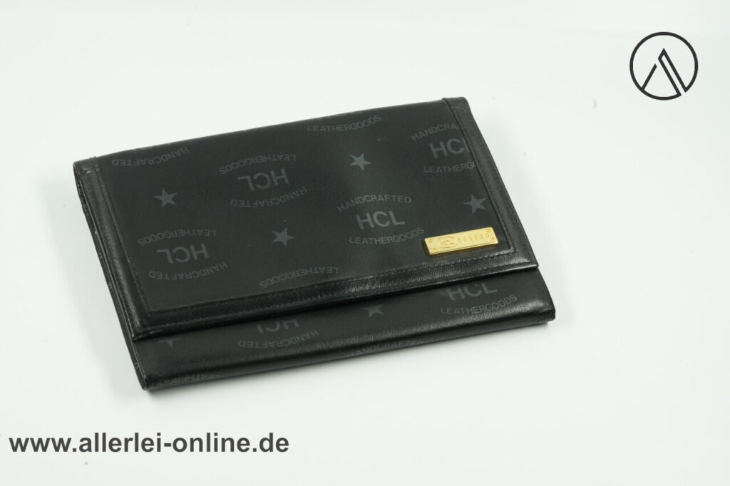 HCL 805260 Leder Geldbörse | Portemonnaie - Damengeldbörse | schwarz