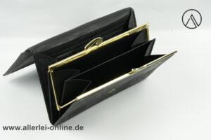 HCL 805260 Leder Geldbörse | Portemonnaie - Damengeldbörse | schwarz 2