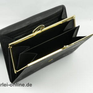 HCL 805260 Leder Geldbörse | Portemonnaie - Damengeldbörse | schwarz 2