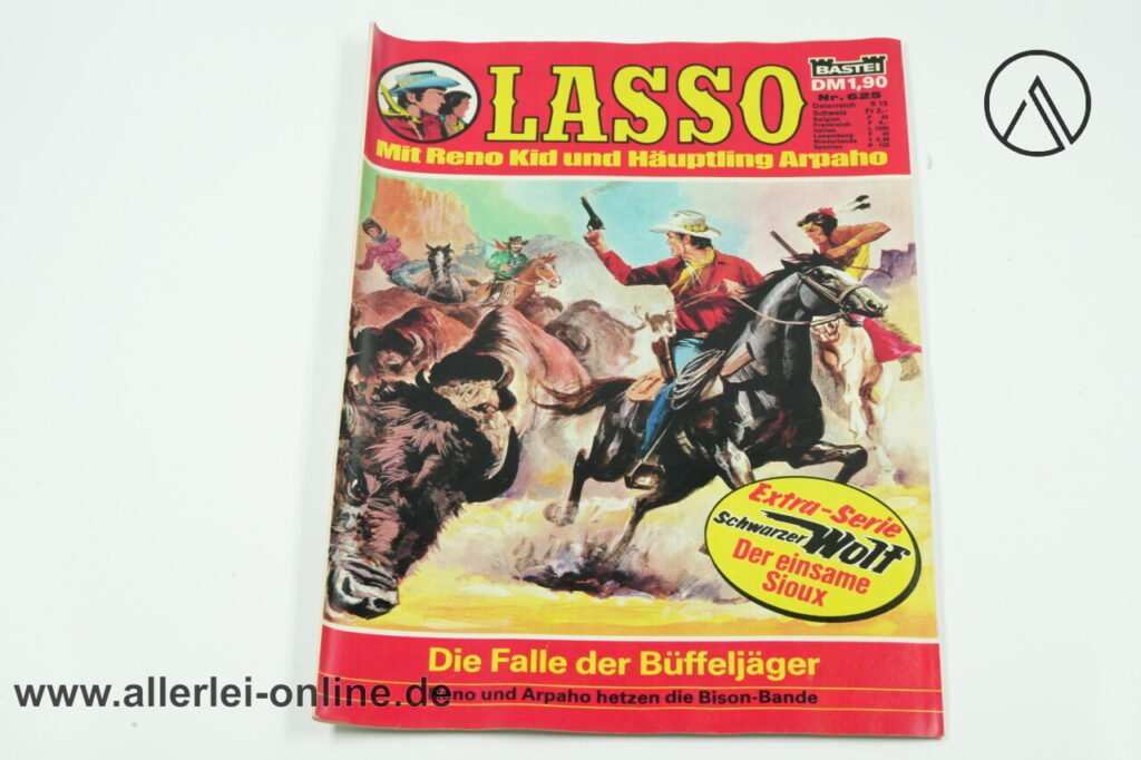 LASSO Comic-Heft Nr. 625 | Die Falle der Büffeljäger | Vintage Bastei Verlag Comic
