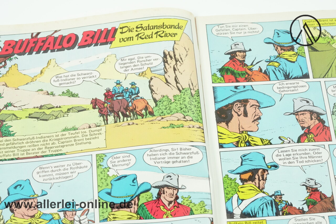 Buffalo Bill Comic-Heft Nr.662 | Der Held des Wilden Westens | Die Satansbande vom Red River | Vintage Bastei Verlag Comic 2 Buffalo Bill Comic-Heft Nr.662 | Der Held des Wilden Westens | Die Satansbande vom Red River | Vintage Bastei Verlag Comic 2