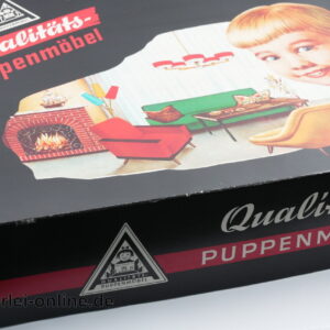 Fritz Altmann Puppenmöbelfabrik | Wohnzimmer | Puppenstubenmöbel 6er Jahre | in Original Karton