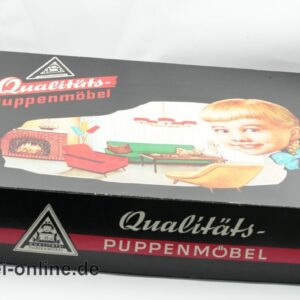 Fritz Altmann Puppenmöbelfabrik | Wohnzimmer | Puppenstubenmöbel 60er Jahre | mit OVP