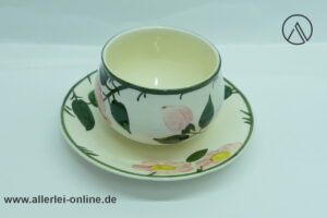 Villeroy & Boch Wildrose | Sauciere / Soßenschüssel mit festem Unterteller