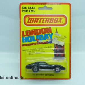 Matchbox Superfast No. 62 CHEVY CORVETTE | London Holiday Blisterverpackung