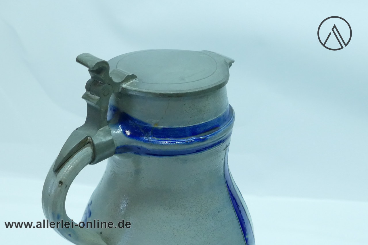 Westerwälder Steingutkanne 1,5 Liter mit Zinndeckel im Allerlei Online Shop Westerwälder Steingutkanne 1,5 Liter mit Zinndeckel im Allerlei Online Shop
