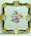 Meissen Porzellan Prunktablett | Ernst August Leuteritz für Meissen | Rokoko-Dekor Serviertablett - Prunkplatte Royal Kobalt Blau mit Blumenbukett